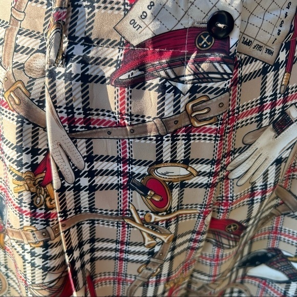 Vintage Tee Time Graphic Golf Shorts | Size 12 | Made in the USA - Picture 3 of 8